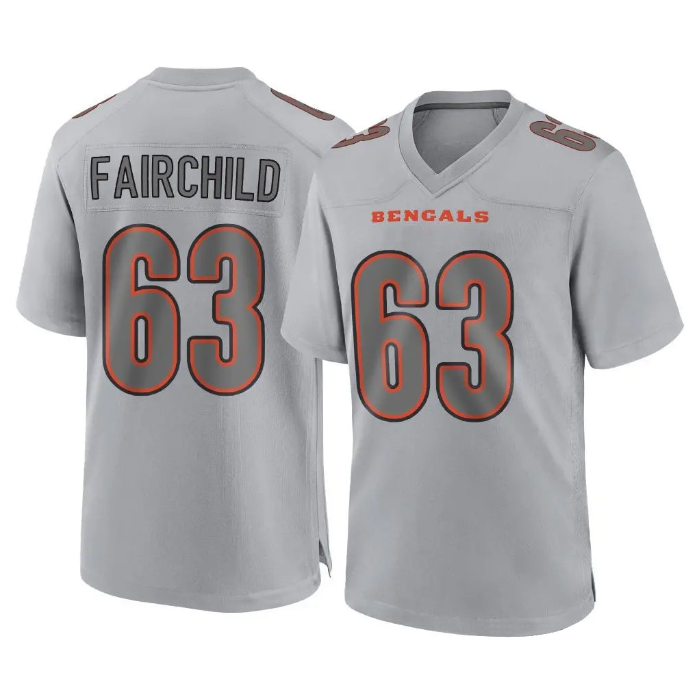 C.Bengals #63 Dylan Fairchild Player Gray Atmosphere Fashion Game CBdoa Stitched Jerseys