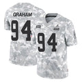 C.Browns #94 Mason Graham Player Arctic Camo Salute to Service Limited Home Game CBdoa Stitched Jerseys