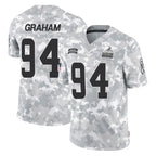 C.Browns #94 Mason Graham Player Arctic Camo Salute to Service Limited Home Game CBdoa Stitched Jerseys