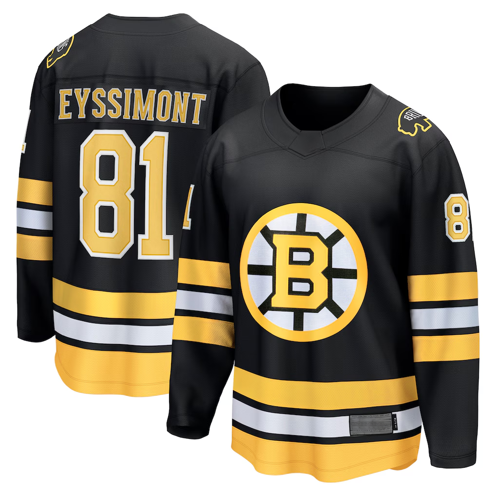 CBdoa B.Bruins #81 Michael Eyssimont Black Home Breakaway Player Stitched Jerseys