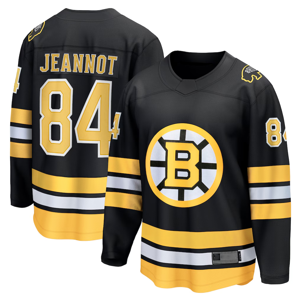 CBdoa B.Bruins #84 Tanner Jeannot Black Home Breakaway Player Stitched Jerseys