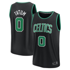 CBdoa B.Celtics #0 Jayson Tatum  Black Fast Break Replica Player Jerseys - Statement Edition