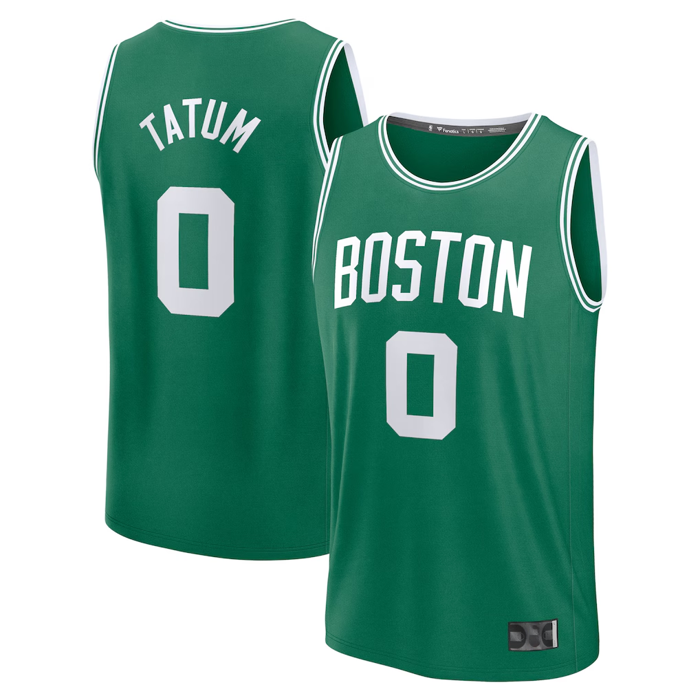 CBdoa B.Celtics #0 Jayson Tatum  Kelly Green Fast Break Replica Player Jerseys - Icon Edition