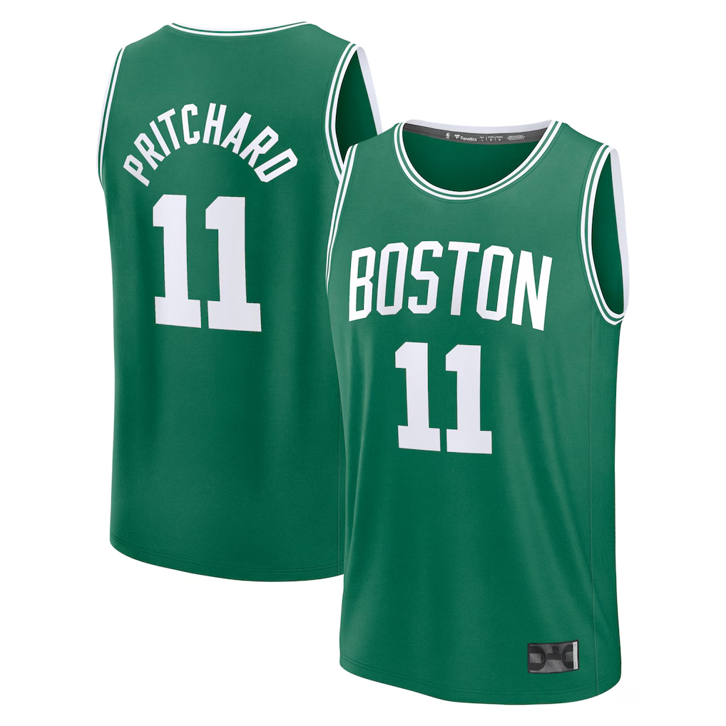 CBdoa B.Celtics #11 Payton Pritchard Kelly Green Fast Break Replica Player Jerseys - Icon Edition