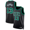 CBdoa B.Celtics #13 Paul George Black Swingman Jerseys - Statement Edition
