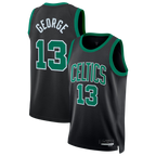 CBdoa B.Celtics #13 Paul George Black Swingman Jerseys - Statement Edition