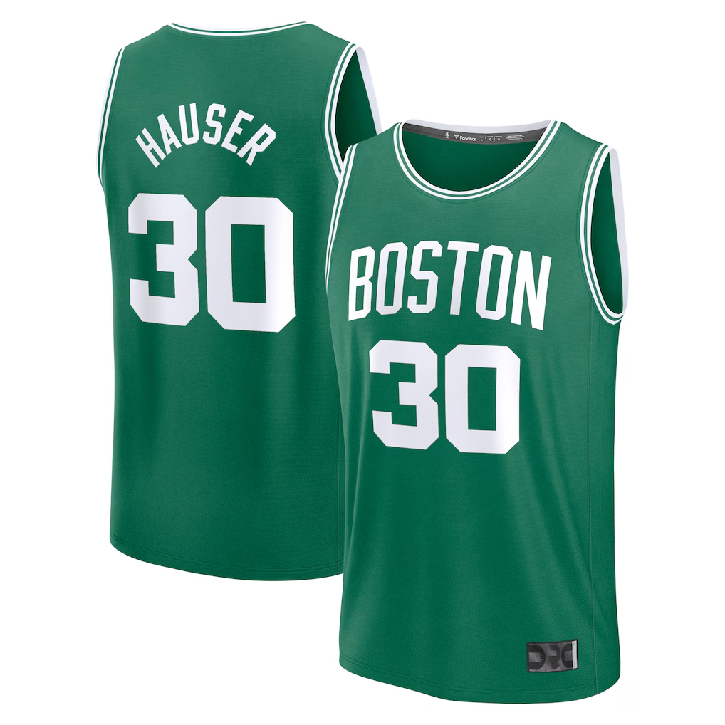 CBdoa B.Celtics #30 Sam Hauser Kelly Green Fast Break Replica Player Jerseys - Icon Edition