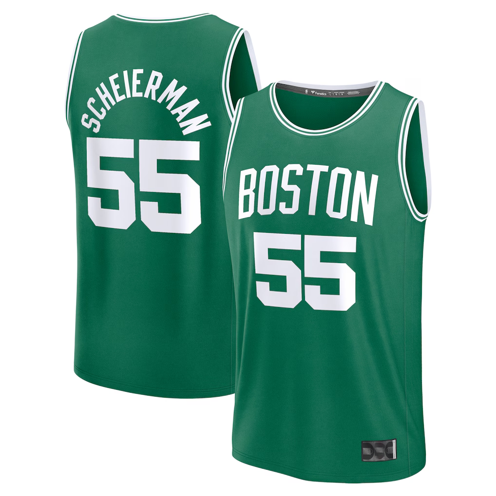 CBdoa B.Celtics #55 Baylor Scheierman Kelly Green 2024 Draft Fast Break Player Jerseys - Icon Edition