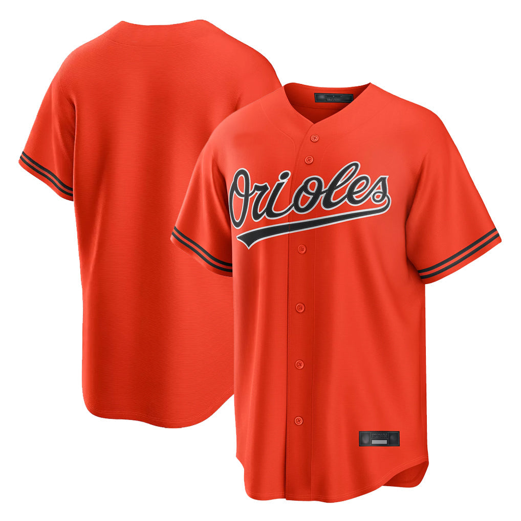 CBdoa B.Orioles Orange Home Game Blank Player Stitched Jerseys