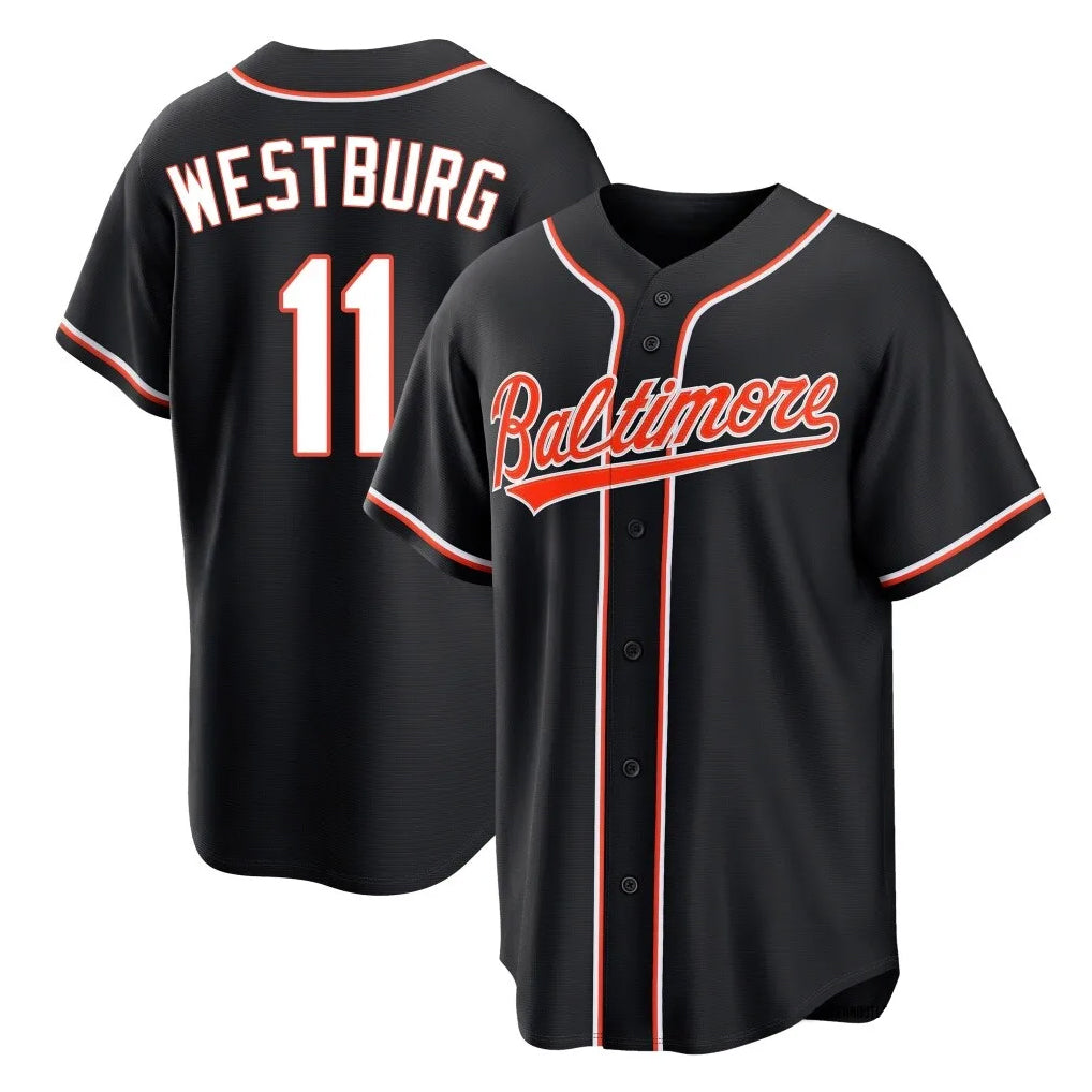 CBdoa B.Orioles #11 Jordan Westburg Player Black Snake Skin City Home Game Stitched Jerseys