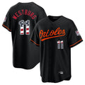 CBdoa B.Orioles #11 Jordan Westburg Player Black USA 250 Fourth of July Home Game Stitched Jerseys