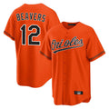 CBdoa B.Orioles #12 Dylan Beavers Player Orange Home Game Stitched Jerseys