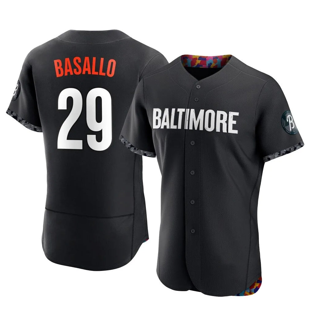 CBdoa B.Orioles #29 Samuel Basallo Player Black City Connect Limited Elite Home Game Stitched Jerseys