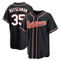 CBdoa B.Orioles #35 Adley Rutschman Player Black Out Home Game Stitched Jerseys