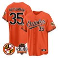 CBdoa B.Orioles #35 Adley Rutschman Orange 30th Anniversary of 2131 Home Game Stitched Jerseys