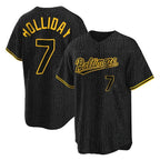 CBdoa B.Orioles #7 Jackson Holliday Player Black Snake Skin City Home Game Stitched Jerseys