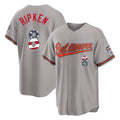 CBdoa B.Orioles #8 Cal Ripken Player Gray USA 250 Fourth of July Home Game Stitched Jerseys