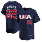 CBdoa B.Red Sox #22 Garrett Whitlock Player Navy USA World Classic Home Game Stitched Jerseys
