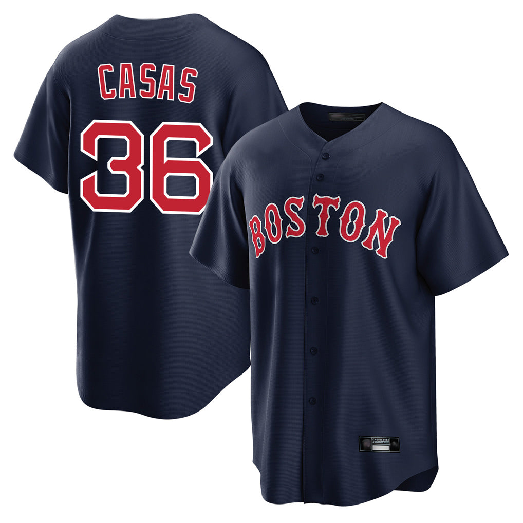 CBdoa B.Red Sox #36 Triston Casas Player Navy Home Game Stitched Jersey