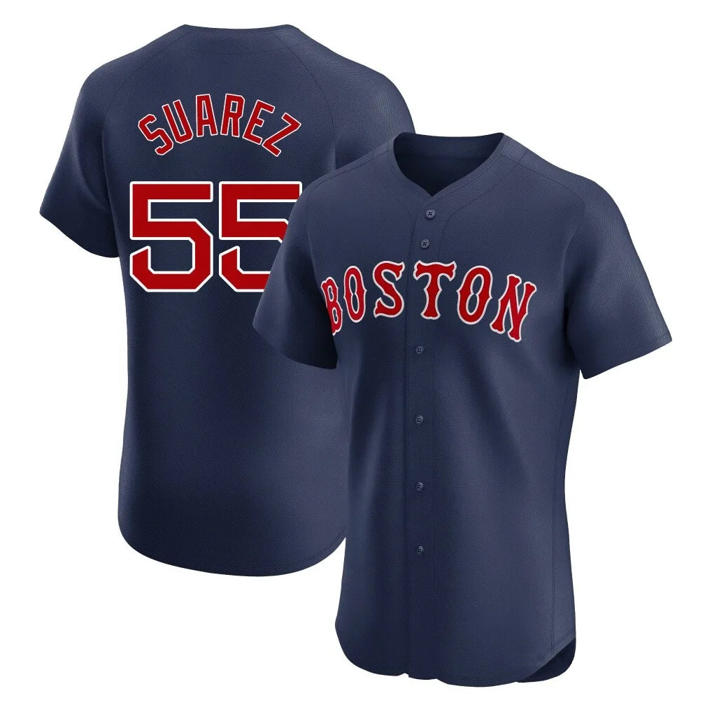 CBdoa B.Red Sox #55 Ranger Su¡§¡érez Player Navy Limited Elite Home Game Stitched Jerseys