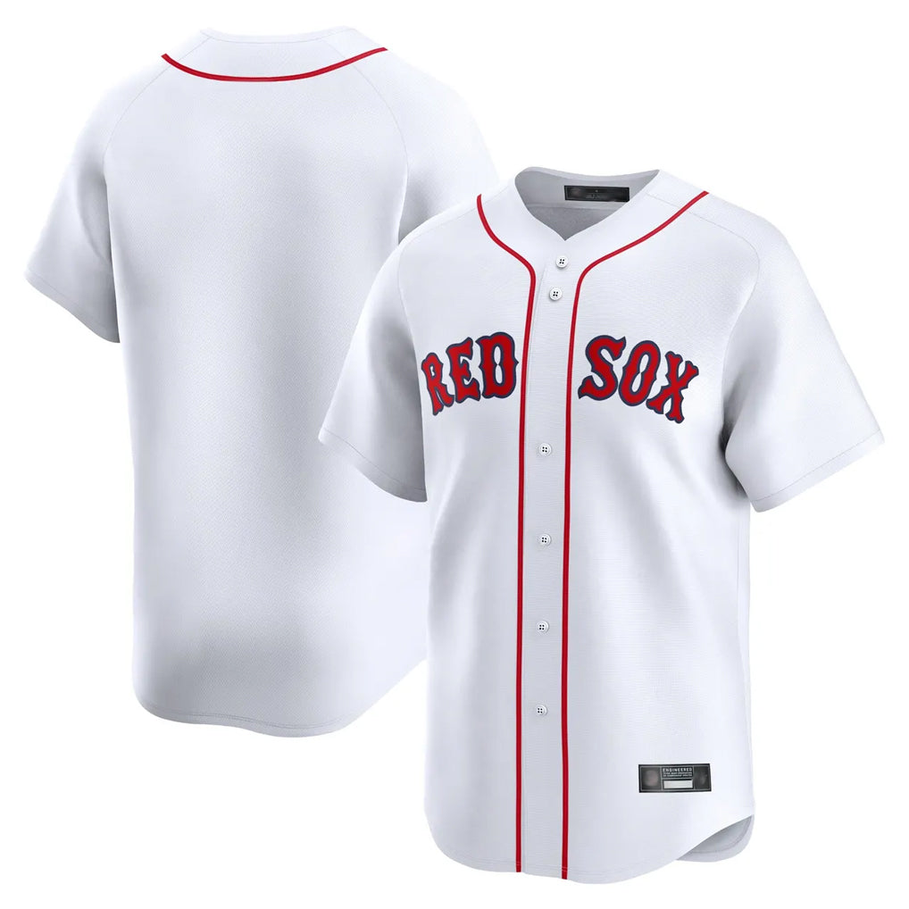 CBdoa B.Red Sox Blank Player White Limited Home Game Stitched Jerseys