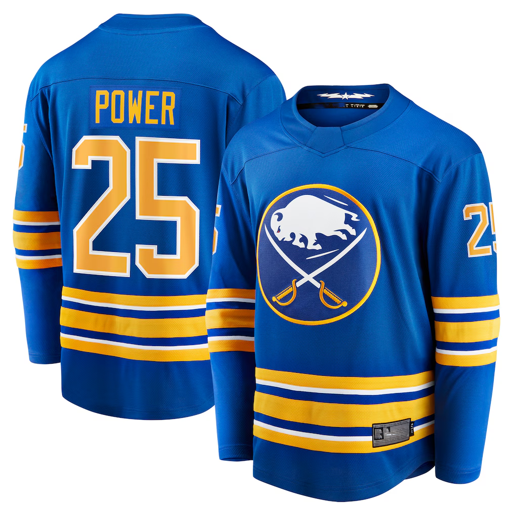 CBdoa B.Sabres #25 Owen Power Royal Home Breakaway Player Stitched Jerseys