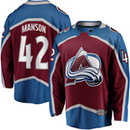 CBdoa C.Avalanche #42 Josh Manson Burgundy Home Breakaway Player Jerseys