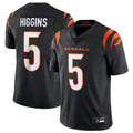 CBdoa C.Bengals #5 Tee Higgins Black Vapor Untouchable Limited Jersey American Stitched  Jerseys