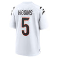 CBdoa C.Bengals #5 Tee Higgins Player White Home Game Stitched Jerseys