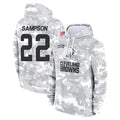 CBdoa C.Browns #22 Dylan Sampson Player Arctic Camo Salute to Service Hoodies Limited Game Stitched Jerseys