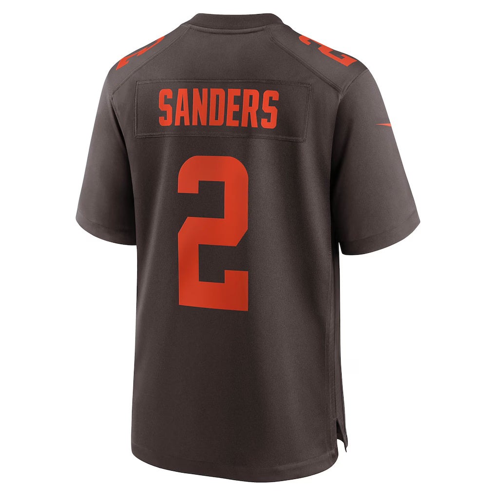 CBdoa C.Browns #2 Shedeur Sanders Brown Alternate Game Stitched Jerseys