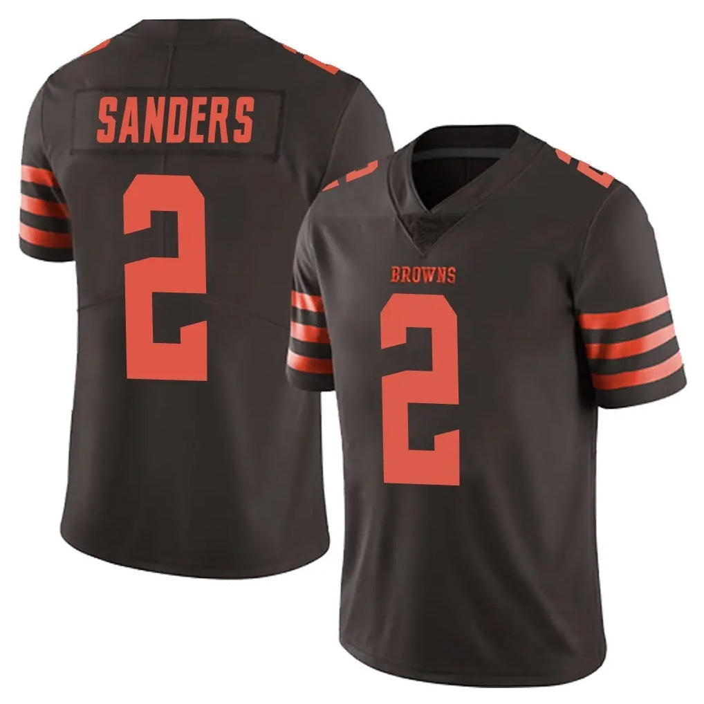 CBdoa C.Browns #2 Shedeur Sanders Player Browns Color Rush Limited Home Game Stitched Jerseys