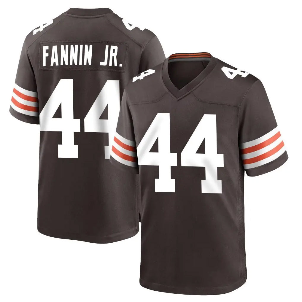 CBdoa C.Browns #44 Harold Fannin Jr. Player Brown Home Game Stitched Jerseys
