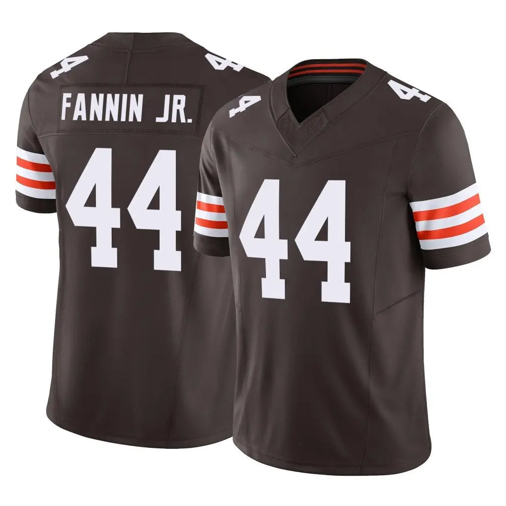CBdoa C.Browns #44 Harold Fannin Jr. Player Brown Vapor F.U.S.E. Limited Home Game Stitched Jerseys