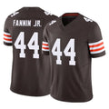 CBdoa C.Browns #44 Harold Fannin Jr. Player Brown Vapor F.U.S.E. Limited Home Game Stitched Jerseys