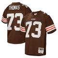 CBdoa C.Browns #73 Joe Thomas Player Brown Mitchell & Ness 1963 Throwback Stitched Jerseys