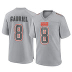 CBdoa C.Browns #8 Dillon Gabriel Player Gray Atmosphere Fashion Game Stitched Jerseys