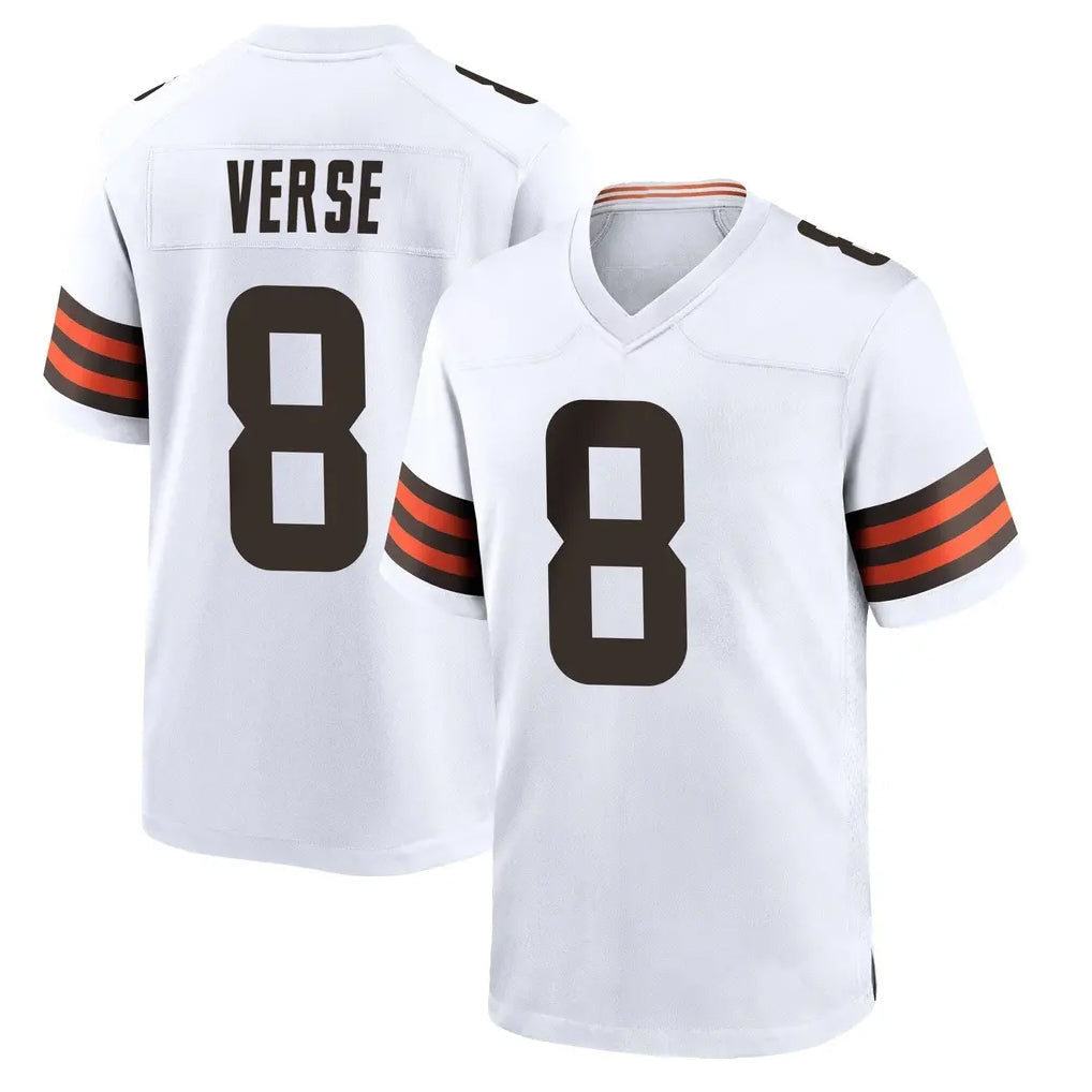 CBdoa C.Browns #8 Jared Verse Player White Home Game Stitched Jerseys