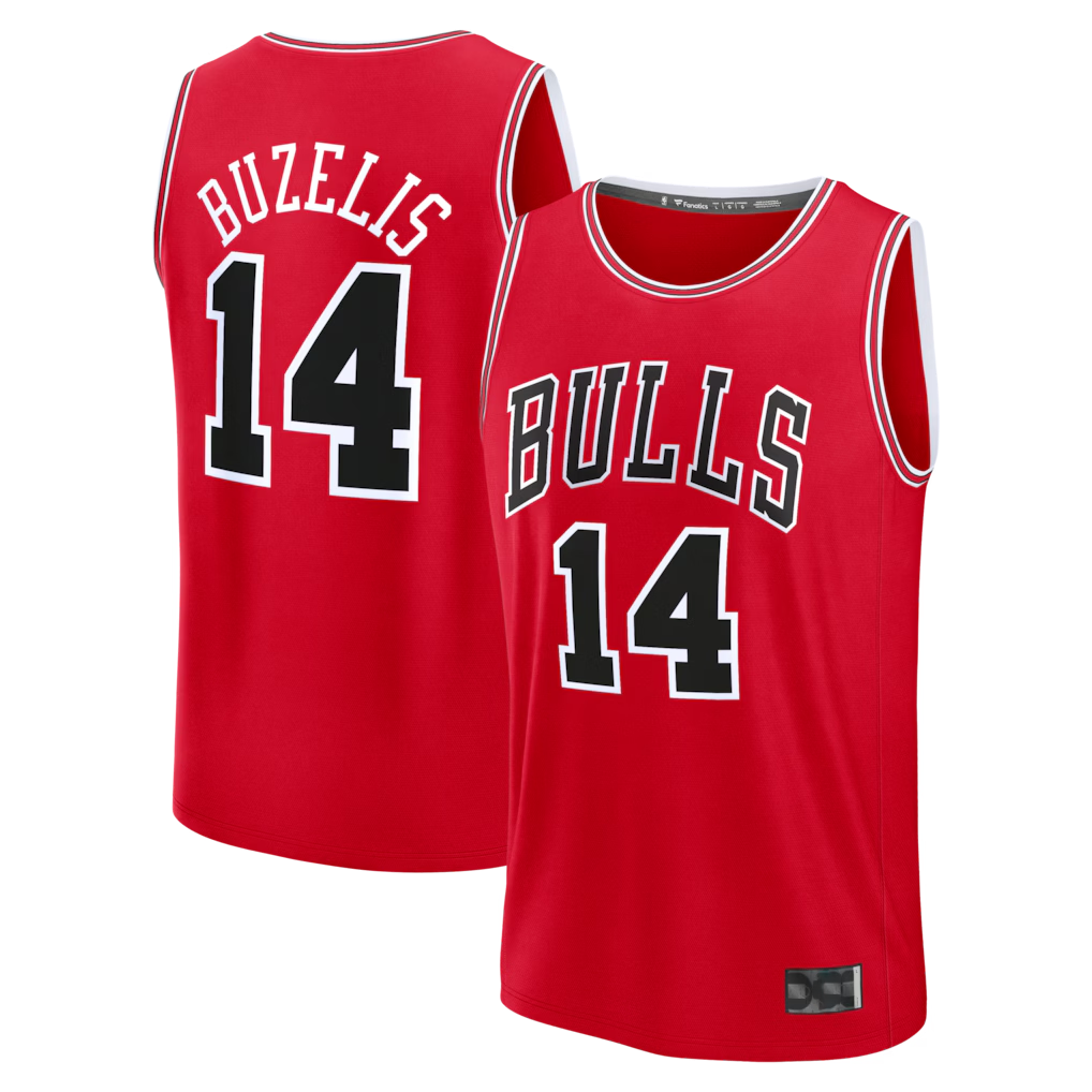 CBdoa C.Bulls #14 Matas Buzelis Red Fast Break Replica Player Jerseys - Icon Edition