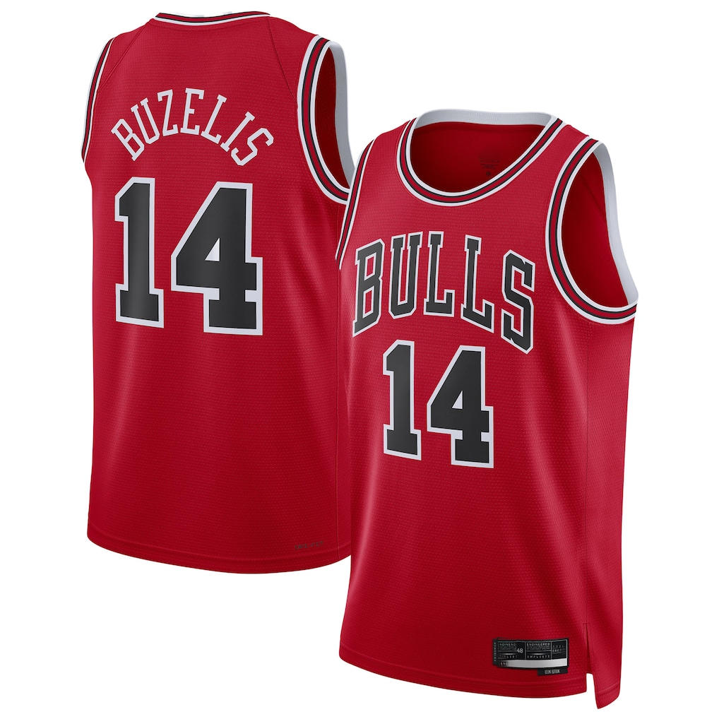CBdoa C.Bulls #14 Matas Buzelis Red Swingman Player Jerseys - Icon Edition