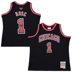 CBdoa C.Bulls #1 Derrick Rose Mitchell & Ness Black Big & Tall 2010-11 Swingman Jerseys