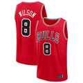 CBdoa C.Bulls #8 Caleb Wilson Red 2026 Draft First Round Pick Fast Break Jerseys - Icon Edition
