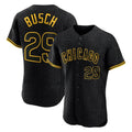 CBdoa C.Cubs #29 Michael Busch Player Black Snake Skin City Limited Elite Home Game Stitched Jerseys