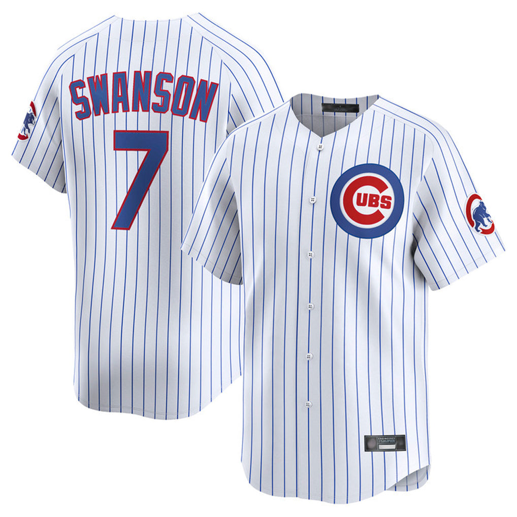 CBdoa C.Cubs #7 Dansby Swanson Player Black Fashion Out 150th Anniversary Game Stitched Jerseys
