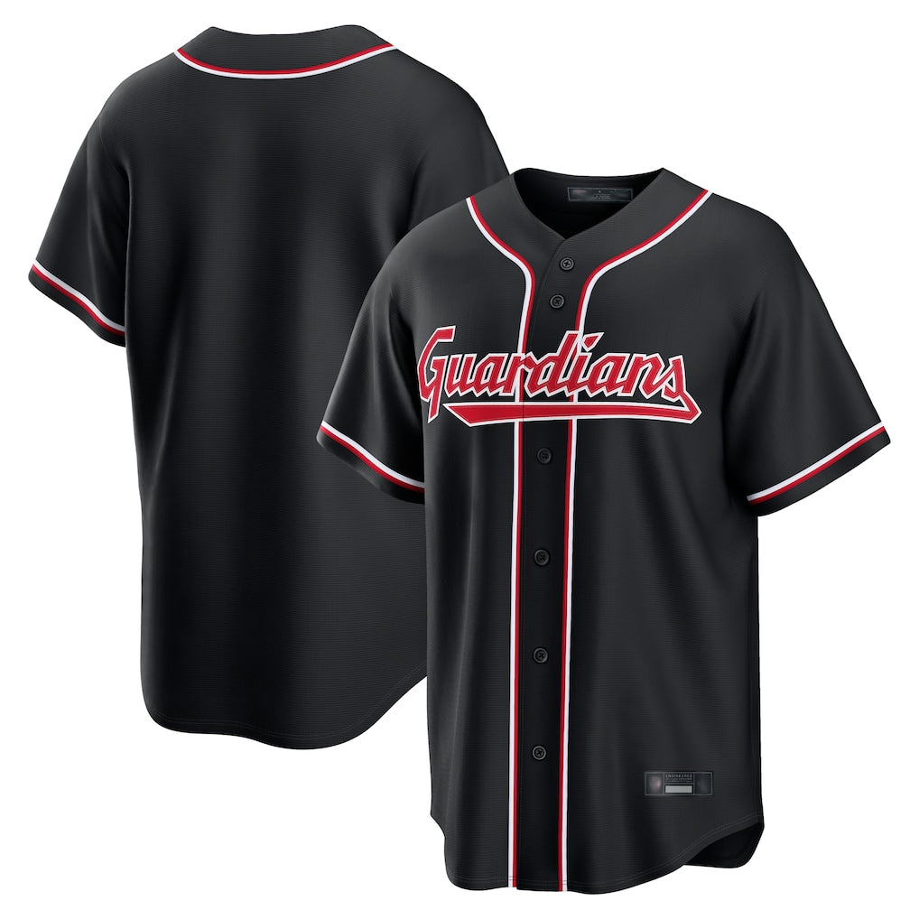 CBdoa C.Guardians Black Fashion Out Home Game Blank Player Stitched Jerseys
