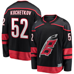 CBdoa C.Hurricanes #52 Pyotr Kochetkov Black Home Premier Breakaway Player Stitched Jerseys