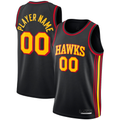 CBdoa Custom A.Hawks  Black Swingman Jerseys - Statement Edition