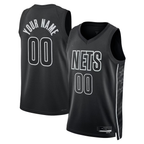 CBdoa Custom B.Nets Black 2022-23 Swingman Jerseys - Statement Edition