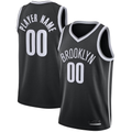 CBdoa Custom B.Nets Black Swingman Jerseys - Icon Edition