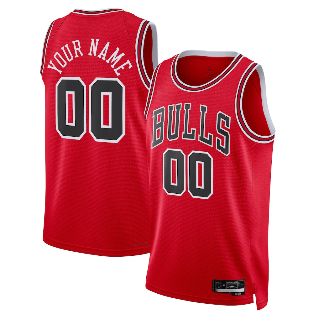 CBdoa Custom C.Bulls Red Swingman Jerseys - Icon Edition